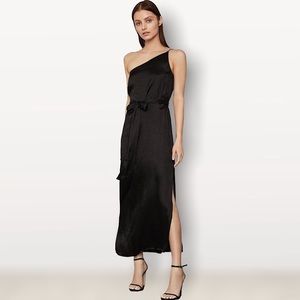 BCBG One-Shoulder MIDI Dress S
